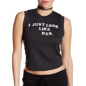 💋NWT💋Wildfox I Just Look Like Her Crop Tank Top